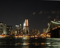 Looking at the New York skyline from Brooklyn