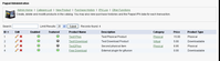 The administrator can easily enable or disable, mark as featured, edit or delete product records.